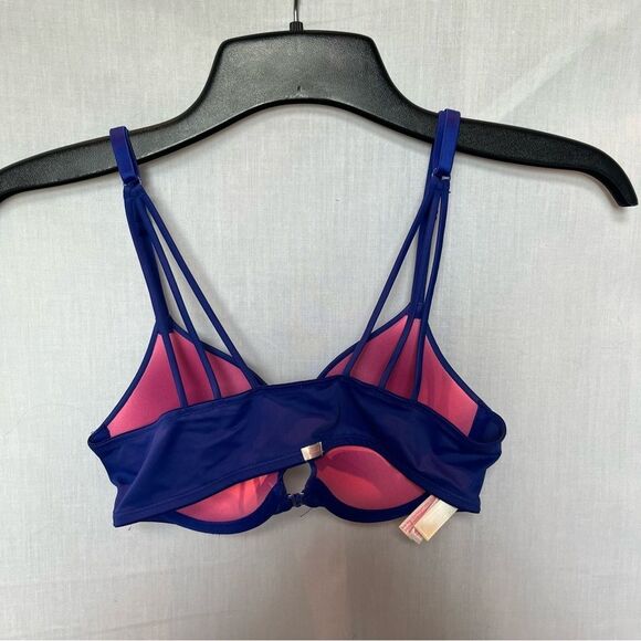 Pink Wear Everywhere Push Up Bra Royal Blue Size 34B - Picture 6 of 6